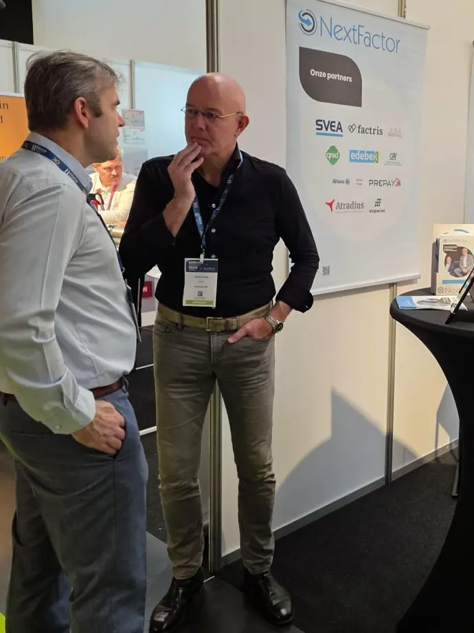 Richard Struijk (Nextfactor) in gesprek met een ondernemer